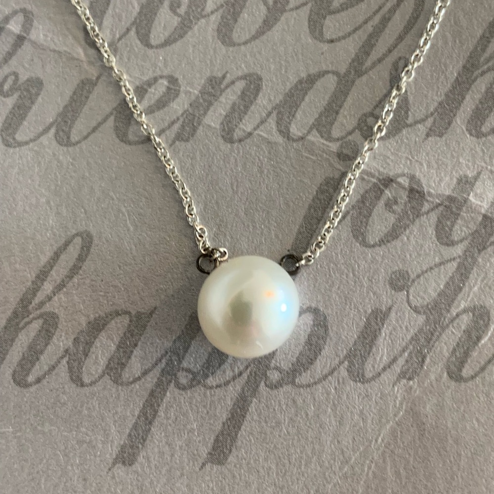 Dogeared Freshwater Pearl Pendant Necklace